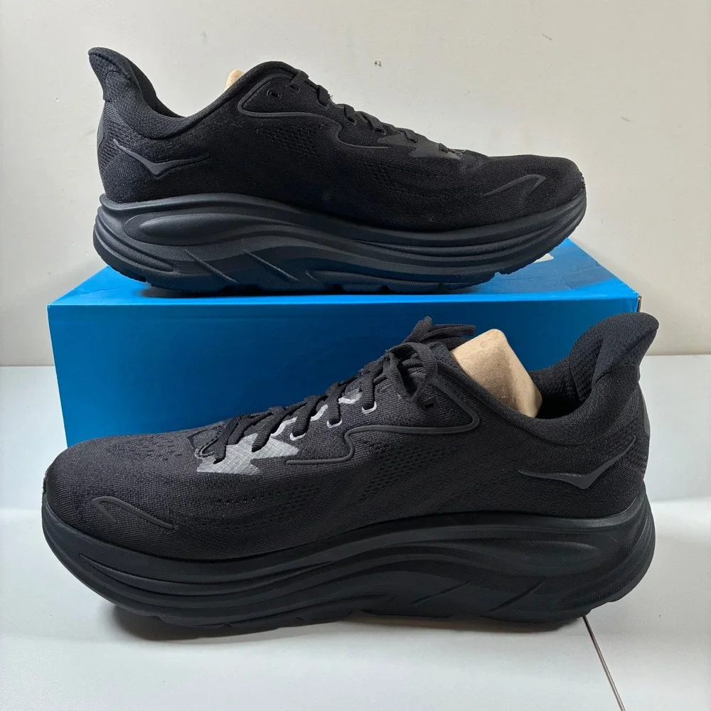 Hoka One One Men's All-Black Athletic Running Shoes